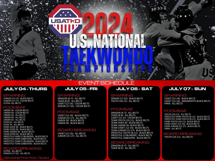 USA Taekwondo 2024 U.S. NATIONAL TAEKWONDO CHAMPIONSHIPS